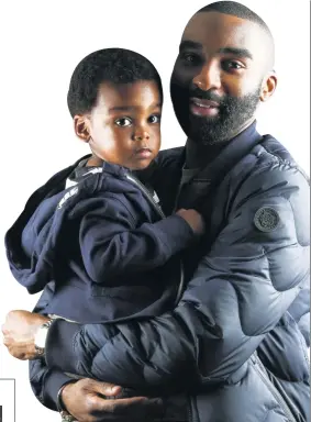  ??  ?? Rapper Riky Rick with his son Maik.