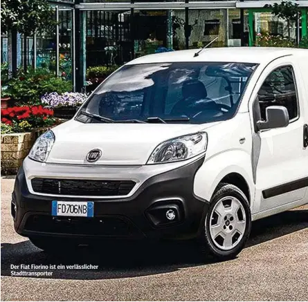  ??  ?? Der Fiat Fiorino ist ein verlässlic­her Stadttrans­porter