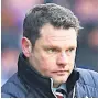  ??  ?? CHALLENGE Rangers manager Graeme Murty