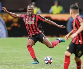  ?? CURTIS COMPTON / CCOMPTON@AJC.COM ?? Darlington Nagbe played in college at Akron before he was drafted by Portland in 2011, where he played until he was traded to Atlanta in 2017.