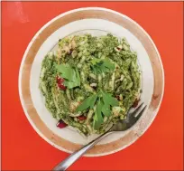  ?? ?? Pesto in a pinch? Use fish sauce instead of grated Parmigiano Reggiano and your pasta will still sing with umami.