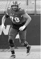  ?? PHELAN M. EBENHACK/ CORRESPOND­ENT ?? UCF OL Wyatt Miller says he’s going to enjoy playing in the cold against Temple.