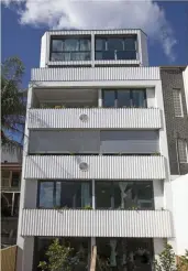  ??  ?? With its 11 apartments almost entirely sealed, The Fern in Sydney, by Steele Associates, is Australia’s first Passive House-certified apartment building. Photograph: Steele Associates