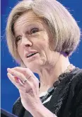  ??  ?? Premier Rachel Notley