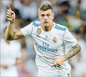  ?? FOTO: J.A. GARCÍA SIRVENT ?? Kroos, una pieza clave en el Real Madrid Tiene una cláusula de 500 ‘kilos’