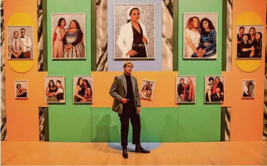  ?? Photos by Salgu Wissmath/The Chronicle ?? SECA Art Award recipient Marcel Pardo Ariza is also the co-founder of Art Handlxrs, an organizati­on that supports queer, BIPOC, trans and nonbinary people and women in profession­al arts industry support roles.