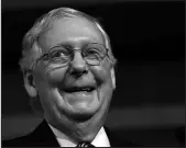  ?? SUSAN WALSH / ASSOCIATED PRESS FILE (2020) ?? Then-Senate Majority Leader Mitch McConnell, R-Ky., smiles during a news conference Feb. 5, 2020, on Capitol Hill in Washington.