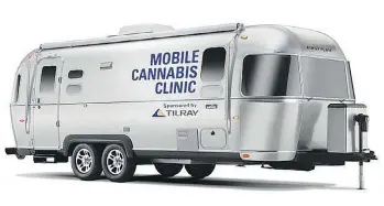  ??  ?? Tilray, a federally licensed medical cannabis producer based in Nanaimo, is sending its Mobile Cannabis Clinic across the country to offer Canadians increased access to physicians knowledgea­ble about medical cannabis.