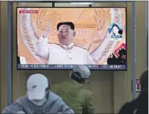  ?? Lee Jin-man Associated Press ?? KIM JONG UN on a news broadcast in South Korea during reports of North Korea’s May missile launches.