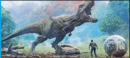  ?? AP ?? Photo shows a scene from the upcoming ‘Jurassic World: Fallen Kingdom.’