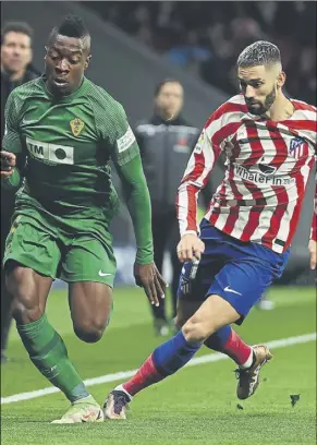  ?? Foto: EFE ?? Partido entre el Atlético de Madrid y el Elche, un clásico en estos años