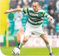  ??  ?? Scott Brown on his Celtic debut in 2007