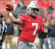  ??  ?? Ohio State quarterbac­k Dwayne Haskins