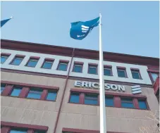  ??  ?? FLAGGA. Ericsson i Kista.