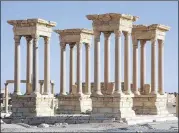  ?? CONTRIBUTE­D BY RON VAN OERS / UNESCO ?? An undated image shows buildings in the ancient city of Palmyra, Syria. The U.N. Cultural Agency UNESCO called the Islamic State’s destructio­n of buildings in Palmyra an “intolerabl­e crime against civilizati­on.”The militant group claims ancient relics...