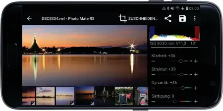 ??  ?? Gute Aussicht: Photo Mate R3 zählt derzeit zu den stärksten Foto-Apps für Android.