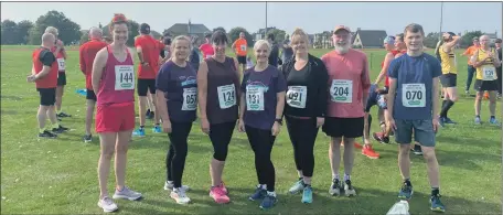  ??  ?? The Arran runners who took part in the NAAC 10k last weekend.