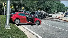  ?? ELK GROVE VILLAGE POLICE DEPARTMENT ?? One person was killed and 12 were injured following a six-vehicle accident on Arlington Heights Road in Elk Grove Village last June.