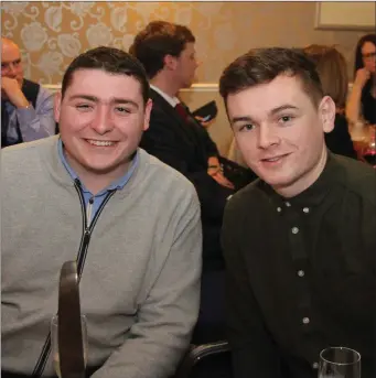  ??  ?? The 2017 Blarney Person of the Year, GAA star mark Coleman (right) with his cousin Conor Coleman. All photos: Kay Dennehy.