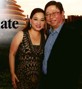  ?? RICHARD A. REYES ?? GEORGE Siy, Marie France Philippine­s president, and wife Mimi Siy
