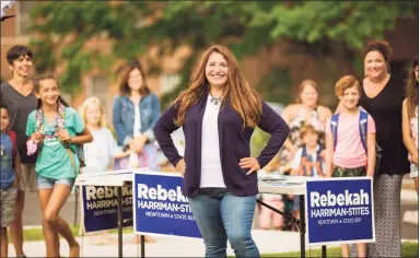  ?? Nicole Maddox / Simply Pause Photograph­y / Contribute­d photo ?? Rebekah Harriman-Stites, a Democrat, is running for a second time to represent Newtown in the 106th state House district.