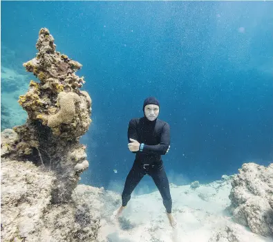  ?? PHOTOS: DAAN VERHOEVEN ?? Stephen Keenan, an Irish champion freediver, died saving a friend and fellow freediver off the coast of Egypt after her attempt at swimming through a tunnel more than 50 metres underwater went wrong.