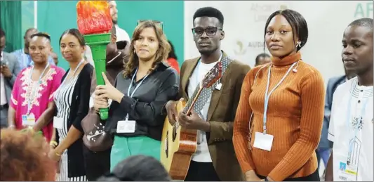  ?? Photo: Contribute­d ?? Pay up… African youth urged the world’s industrial­ised nations to deliver on their climate finance pledges at COP27.