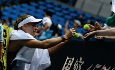  ?? FOTO: ROGER PARKER ?? Der er selvfølgel­ig fokus på den danske tennisstje­rne fordi hun stopper.