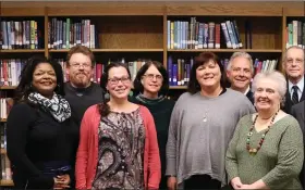  ?? IMAGE FROM DISTRICT WEBSITE ?? Members of the Pottstown School Board are, from left, Vice President Katina Bearden, Raymond Rose, Laura Johnson, Susan Lawrence, President Amy Francis, Steve Kline, Bonita Barnhill and Thomas Hylton.