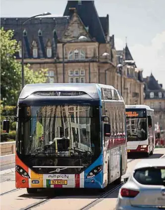  ?? Foto: Lex Kleren ?? In Luxemburg fahren zunehmend Busse elektrisch.