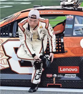  ?? JOHN RAOUX/AP ?? Tyler Reddick, seen Saturday at Daytona Internatio­nal Speedway, finished fifth in the NASCAR Cup Series regular-season finale and secured the final spot in the 16-car postseason field.