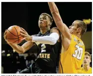  ?? MARC PENDLETON / STAFF ?? Wright State’s Everett Winchester missed the Cleveland State and Youngstown State games with a head injury, restrictin­g the Raiders’ rotation.