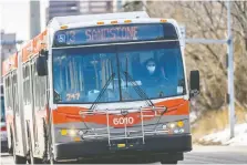  ?? AZIN GHAFFARI/FILES ?? Calgary Transit says the two drivers think they caught the virus at a family gathering they both attended.