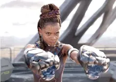  ??  ?? Letitia Wright stars as Shuri in ‘Black Panther’. — Courtesy of Marvel Studios