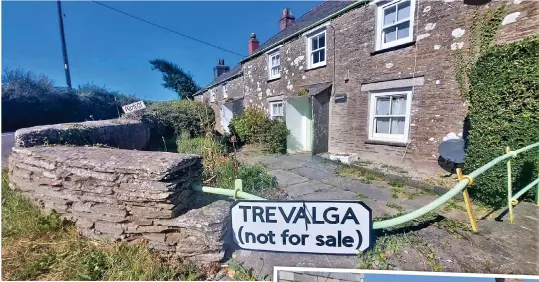  ?? ?? Tranquil: The hamlet of Trevalga on Cornwall’s northern coast