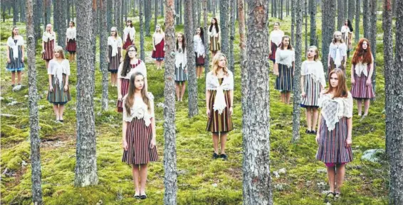  ??  ?? Estonian TV Girls’ Choir, czyli Chór Dziewczęcy Telewizji Estońskiej, wystąpi 10 lipca