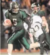  ?? MORNING CALLFILE PHOTO ?? Central Catholic quarterbac­k Brendan Nosovitch delivered one of the best single-game performanc­es in Lehigh Valley history, accounting for 601 yards of total offense and seven touchdowns in a 49-27 win over Archbishop Wood in 2010.