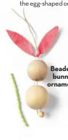  ?? ?? Beaded bunny ornament
