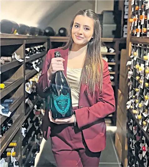  ?? ?? Drew Mackenzie, 19, is studying to become a qualified sommelier with the ambition to work as a buyer