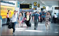  ??  ?? FLY TIME: Airports will be busy as passengers jet off