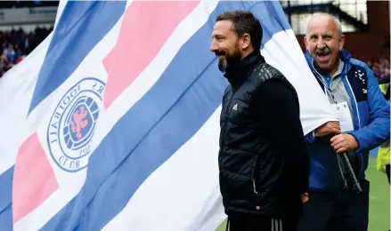  ?? Photograph: SNS ?? Having rejected Sunderland, Derek McInnes may be keeping an eye on developmen­ts at Ibrox