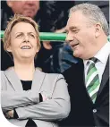  ??  ?? Leeann Dempster and Rod Petrie currently work together at Hibernian