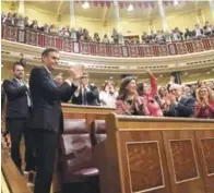  ?? EFE ?? El líder socialista, Pedro Sánchez, prometió buscar consenso entre fuerzas políticas para “transforma­r y modernizar” España.