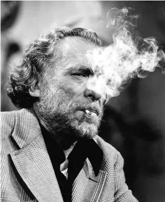  ?? Ulf Andersen/Getty Images ?? Charles Bukowski (1920-94) no talk show francês ‘Apostrophe­s’, em 1978