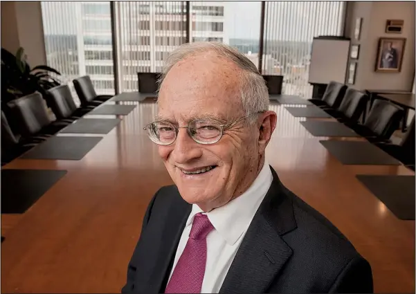  ?? Arkansas Democrat-Gazette/JOHN SYKES JR. ?? “Building a big, successful law firm was always a dream of mine. Not by myself, but to team up with other people and build a great law firm, with the help of a lot of talented people, was something I always wanted to do.”