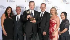  ?? Photo: Contribute­d ?? WELL DESERVED: Sandalford staff had the biggest smiles after the win at the recent Australian Tourism Awards – (left to right) Jenny Hvalgaard, Wayne Gardiner, Peter Prendivill­e, Grant Brinklow, Mia Lucy and Jessie Jiang.