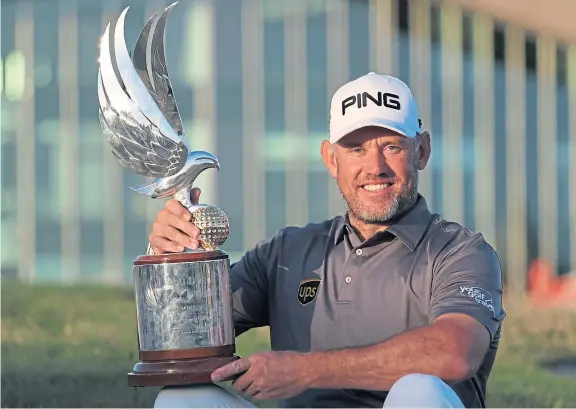  ?? Picture: AP. ?? Lee Westwood claimed his second Rolex Series win beyond the age of 45 at the Abu Dhabi Championsh­ip.