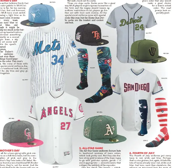 Major League Baseball, MLB, has 4th of July caps for every team