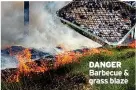  ?? ?? DANGER Barbecue & grass blaze