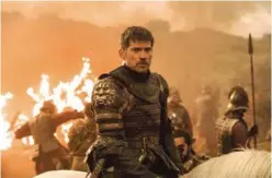  ??  ?? NEW YORK: This image released by HBO shows Nikolaj Coster-Waldau as Jaime Lannister in an episode of ‘Game of Thrones.’—AP